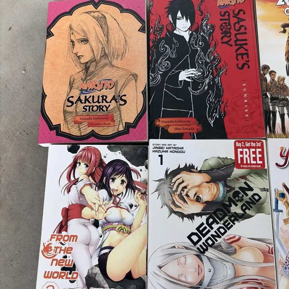 Lot of 8 Japanese Fiction Paperback Books Masashi Kishimoto, Yusuke Kishi
